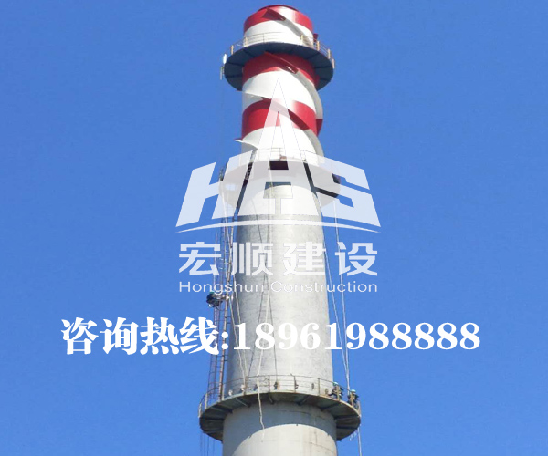 100米煙囪刷航標(biāo)